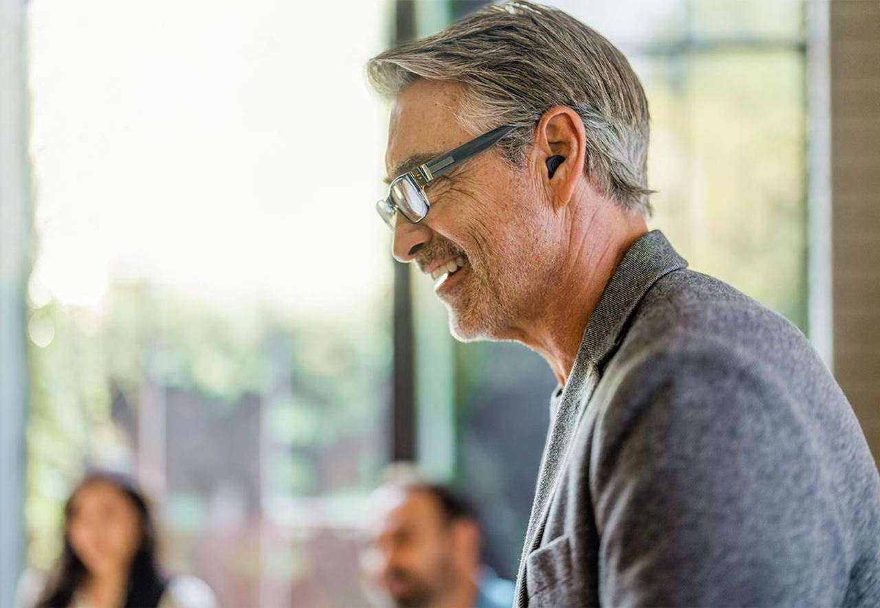 Man in an meeting