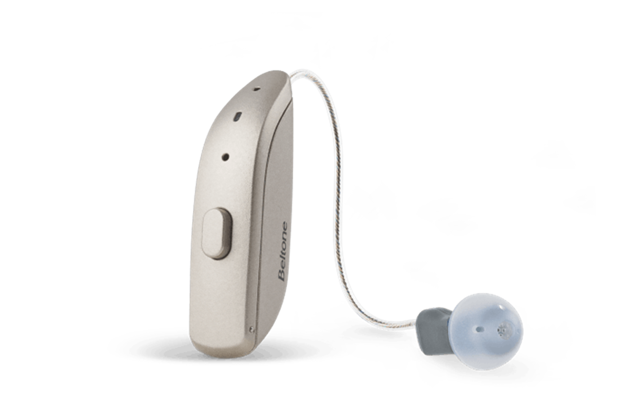 Beltone Imagine Receiver-in-Ear (RIE) style hearing aid